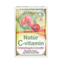 Natúr C-vitamin Csipkebogyóval tabletta (80db) 