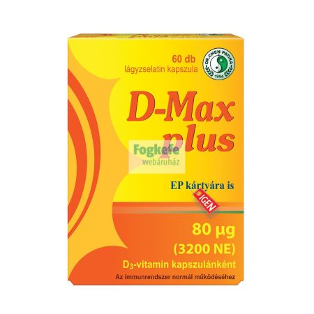 Dr. Chen D-Max Plus D3-vitamin (3200NE) kapszula 60db 
