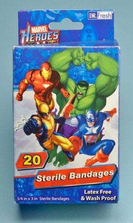 Marvel Heroes Banadages 20db steril sebtapasz