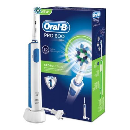 Oral-B Pro 600 Cross Action elektromos fogkefe 1 db fogkefe fejjel (D16.513)